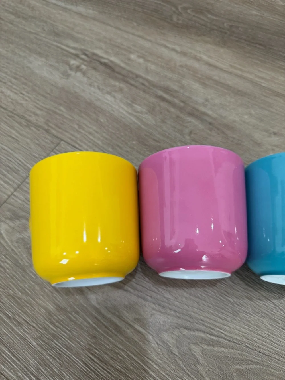 Dibbern Schönwald Germany Colorful Mug Set of 4 Porcelain Coffee Cups Modern - Picture 6 of 12